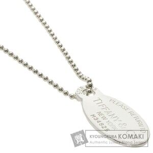 Tiffany to Oval Plate Necklace Silver